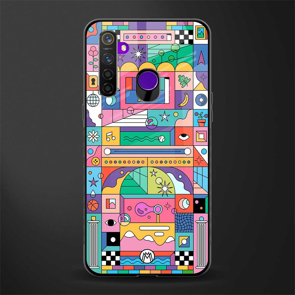 jamie's illustration glass case for realme 5i image