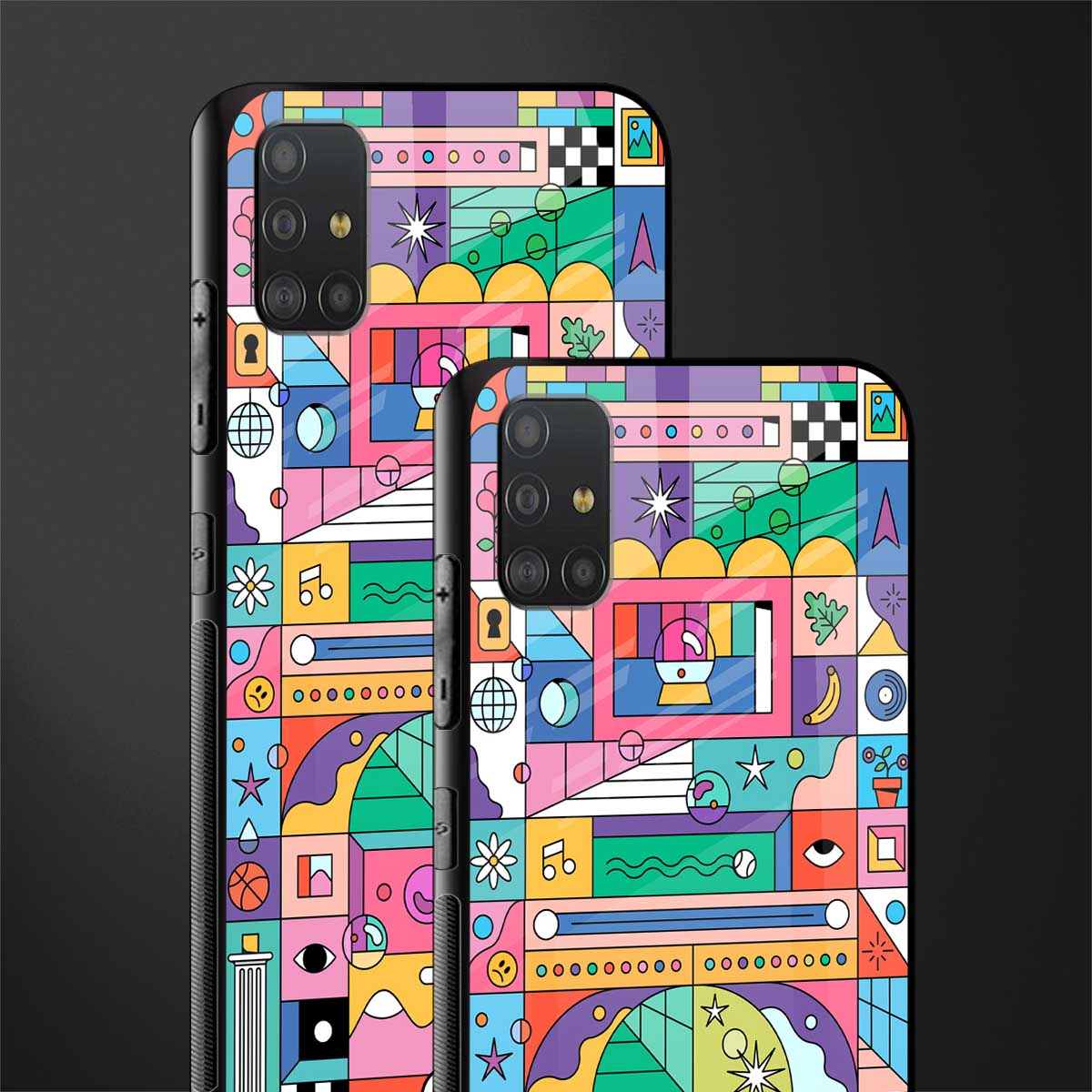 jamie's illustration glass case for samsung galaxy a51 image-2