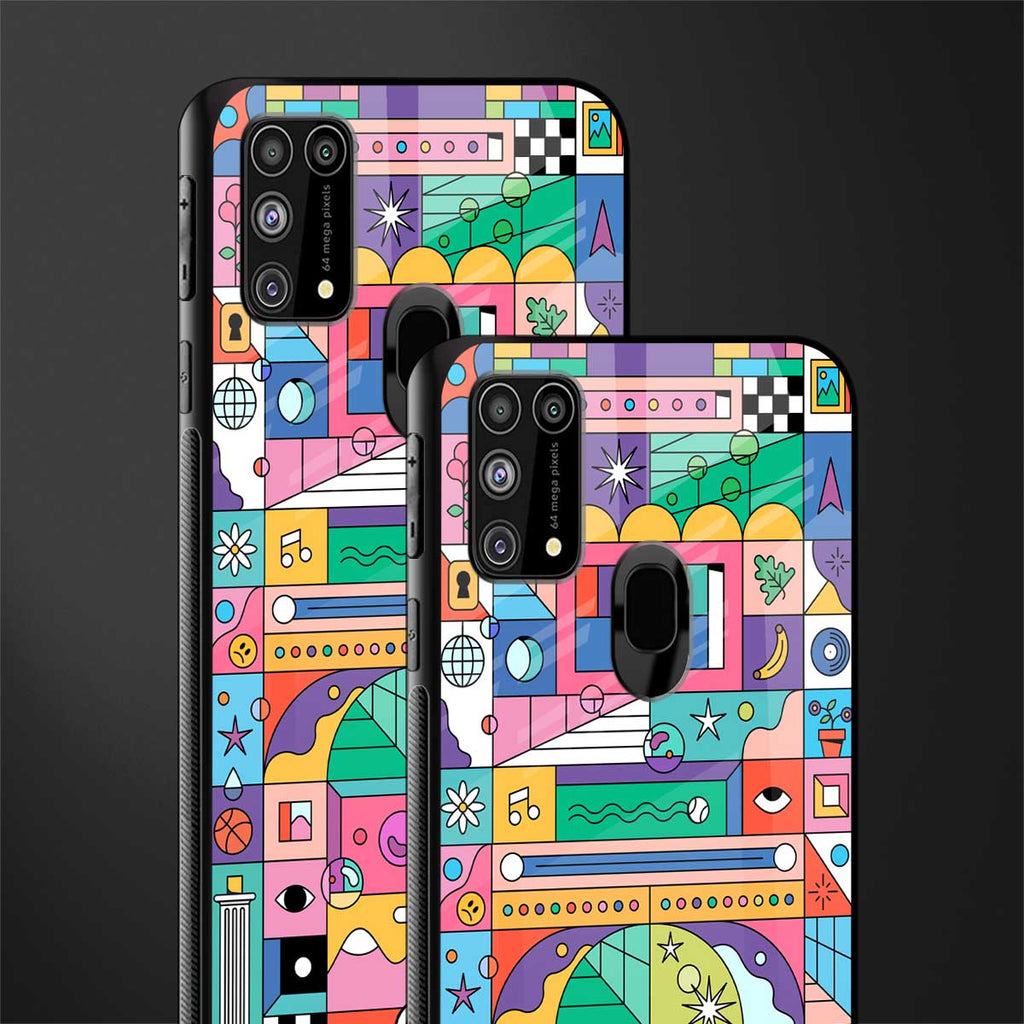 jamie's illustration glass case for samsung galaxy m31 prime edition image-2