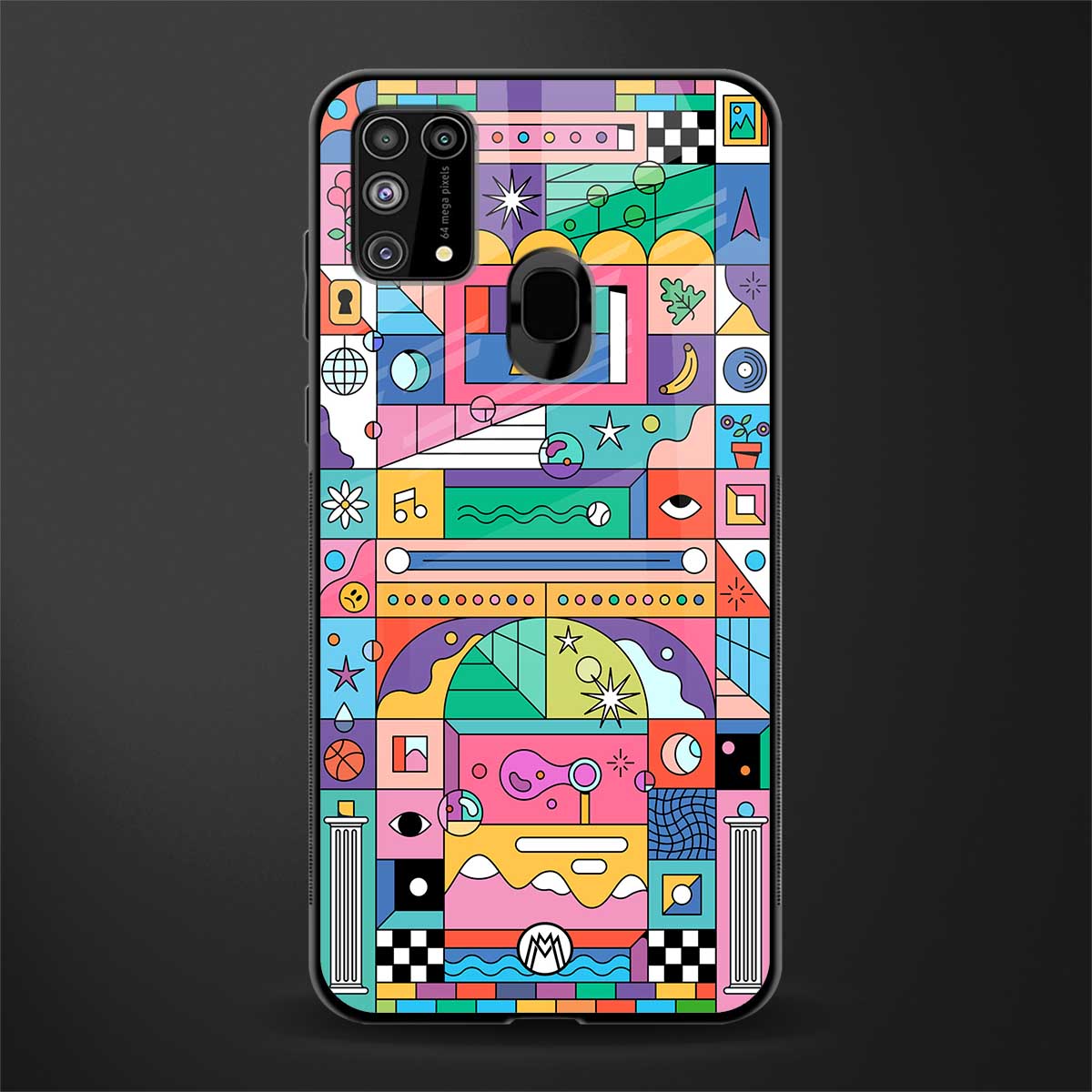 jamie's illustration glass case for samsung galaxy f41 image