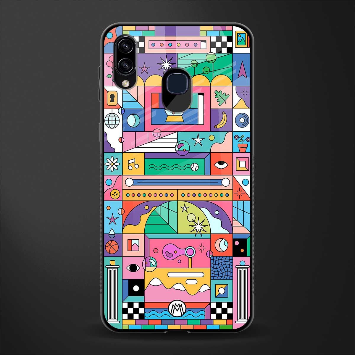 jamie's illustration glass case for samsung galaxy a20 image