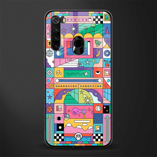jamie's illustration glass case for redmi note 8 image