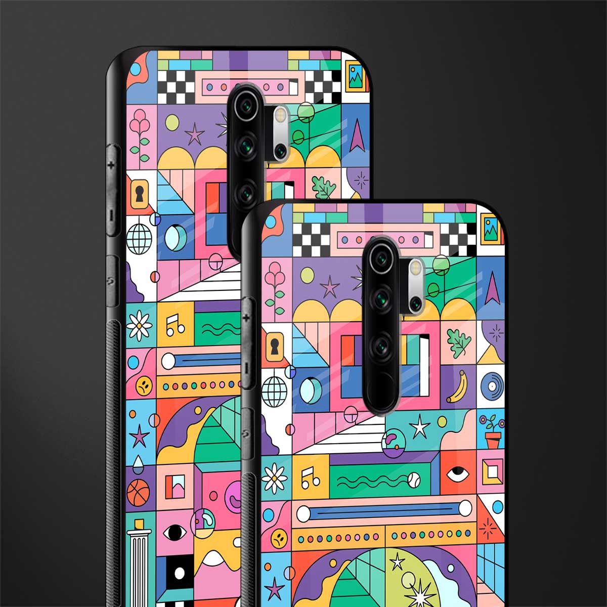 jamie's illustration glass case for redmi note 8 pro image-2