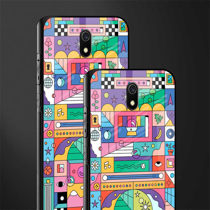 jamie's illustration glass case for redmi 8a image-2