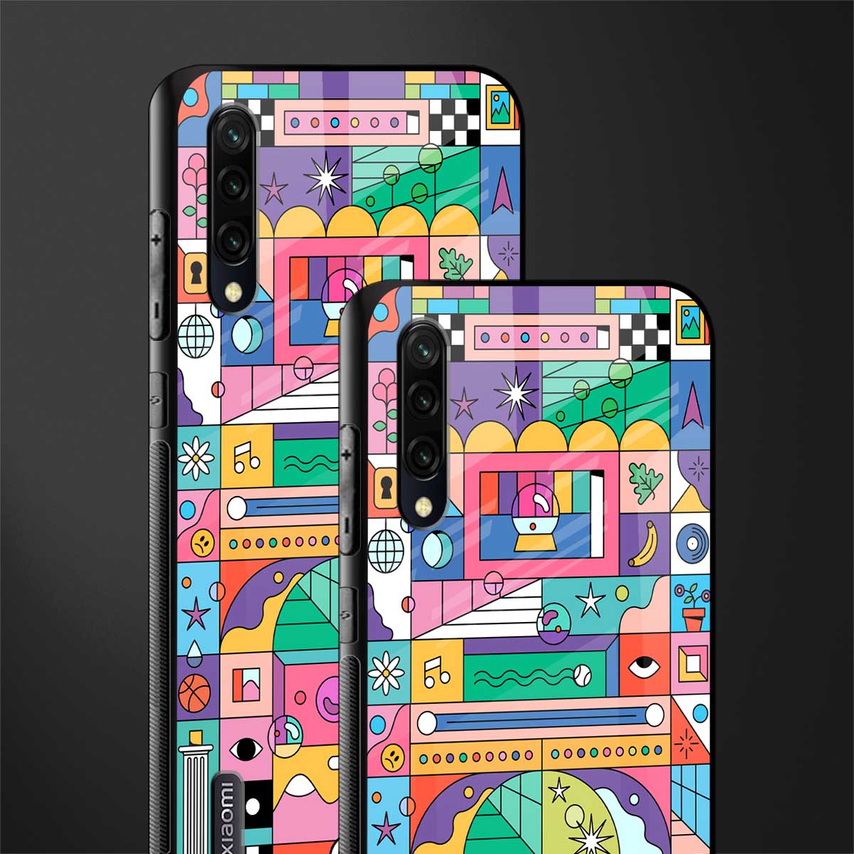 jamie's illustration glass case for mi a3 redmi a3 image-2