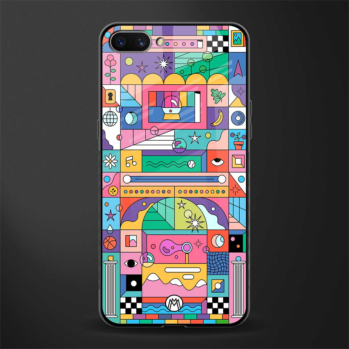 jamie's illustration glass case for realme c1 image