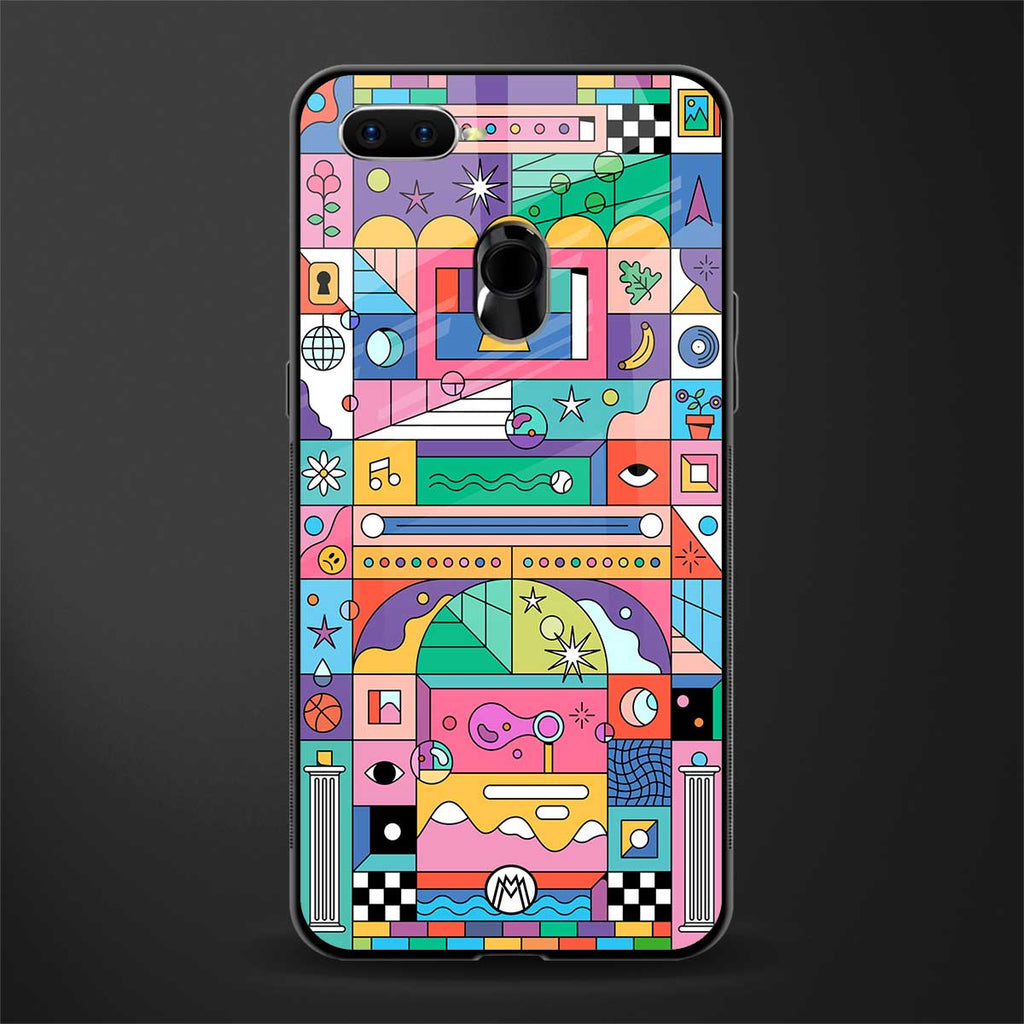 jamie's illustration glass case for oppo a12 image