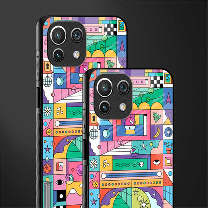 jamie's illustration glass case for mi 11 lite image-2