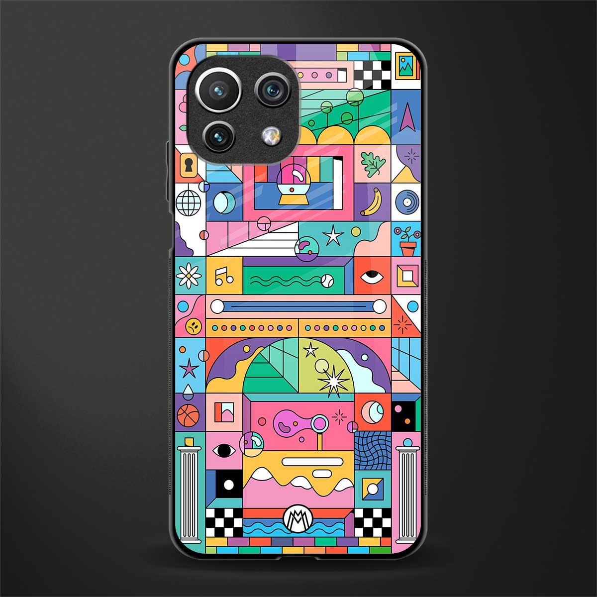 jamie's illustration glass case for mi 11 lite image