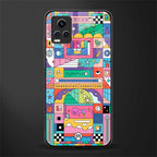 jamie's illustration back phone cover | glass case for vivo y73