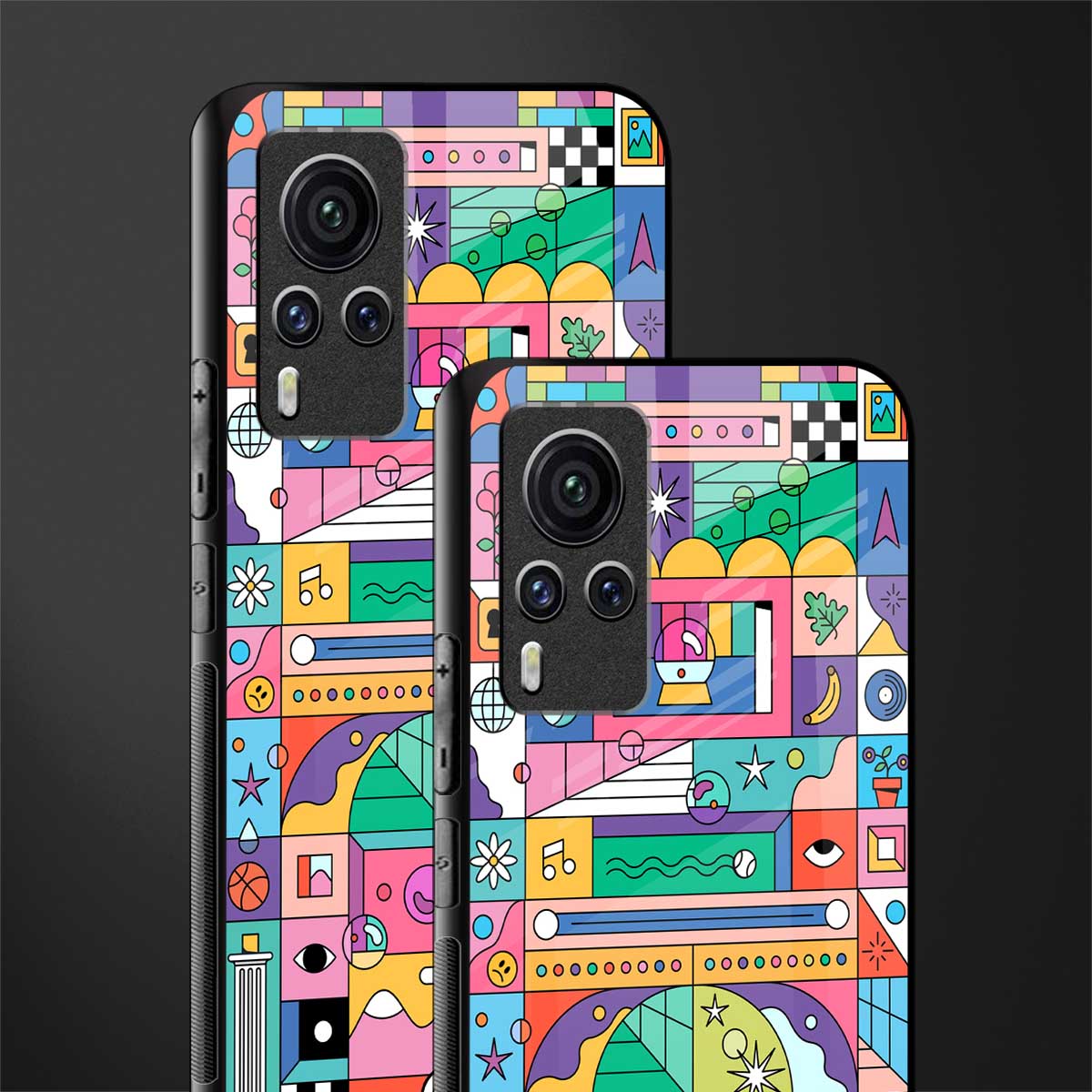 jamie's illustration glass case for vivo x60 pro image-2