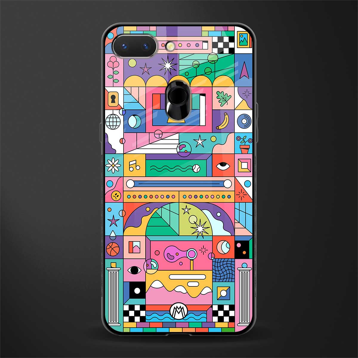jamie's illustration glass case for oppo a5 image