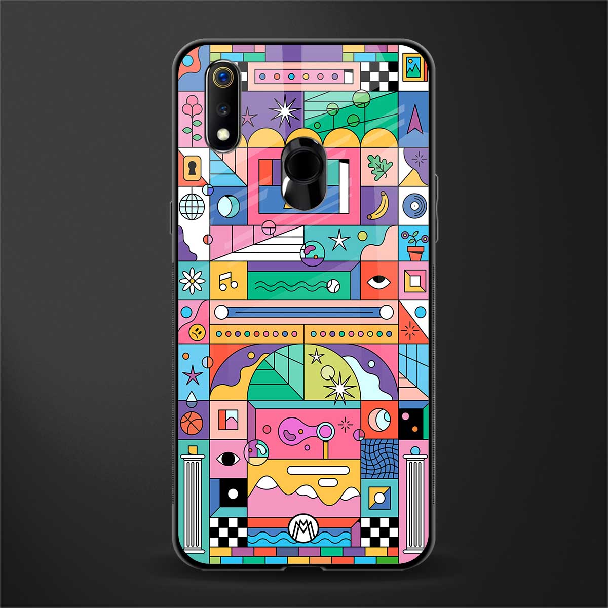 jamie's illustration glass case for realme 3 pro image