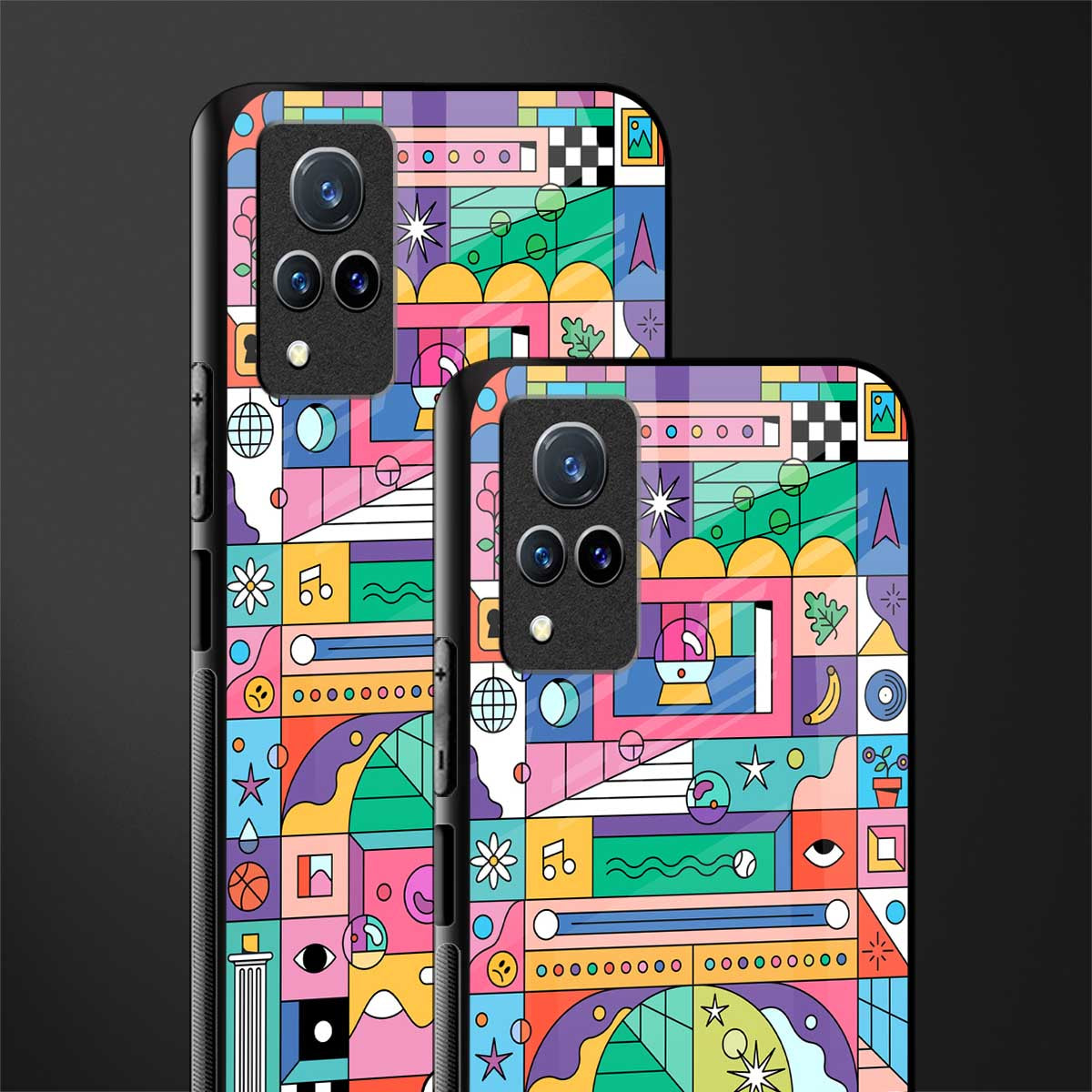 jamie's illustration glass case for vivo v21 5g image-2