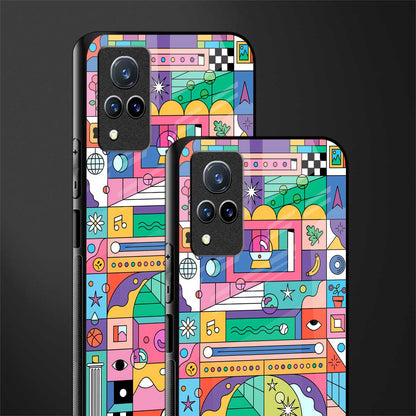 jamie's illustration glass case for vivo v21 5g image-2