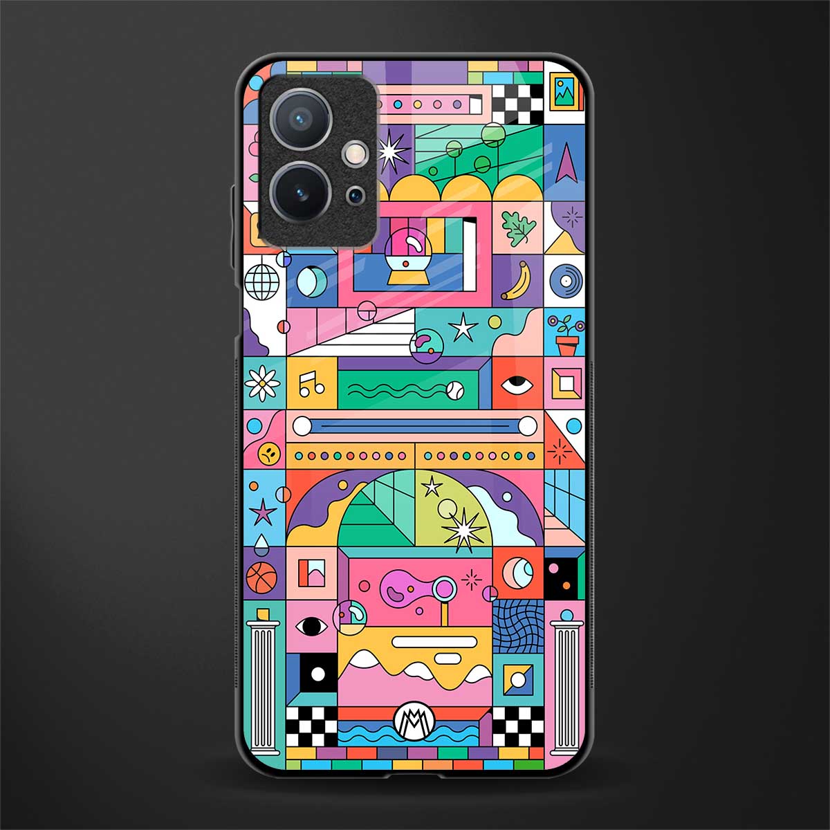 jamie's illustration glass case for vivo t1 5g image