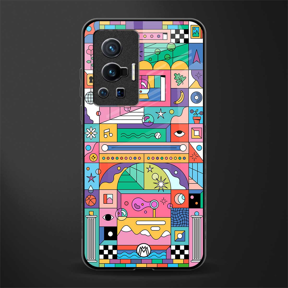 jamie's illustration glass case for vivo x70 pro image