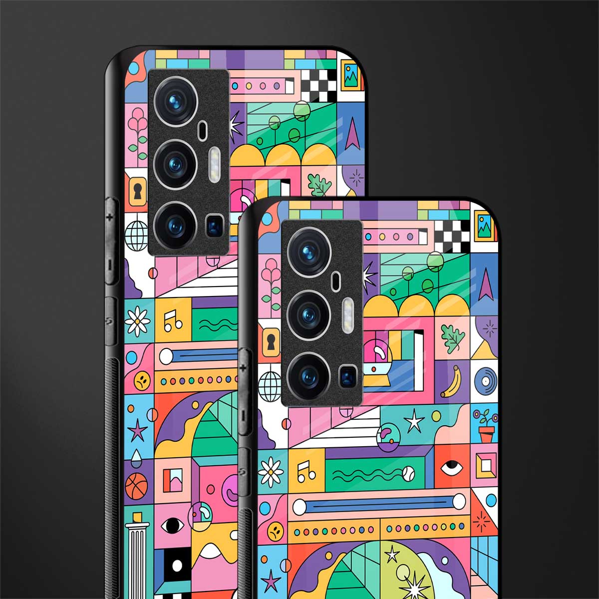 jamie's illustration glass case for vivo x70 pro plus image-2