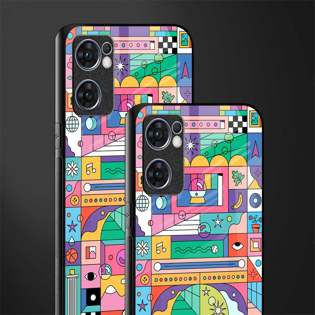 jamie's illustration glass case for oppo reno7 5g image-2