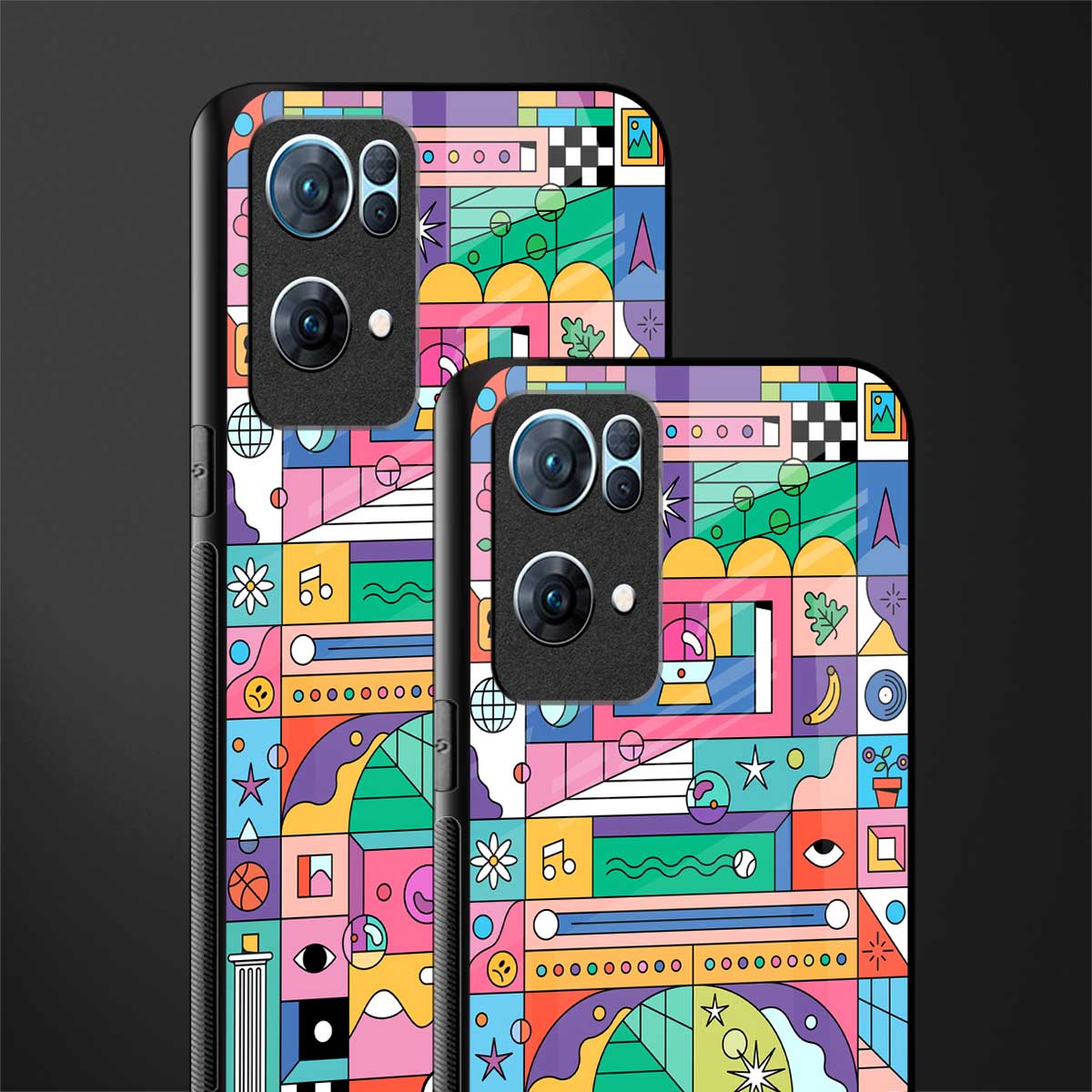 jamie's illustration glass case for oppo reno7 pro 5g image-2