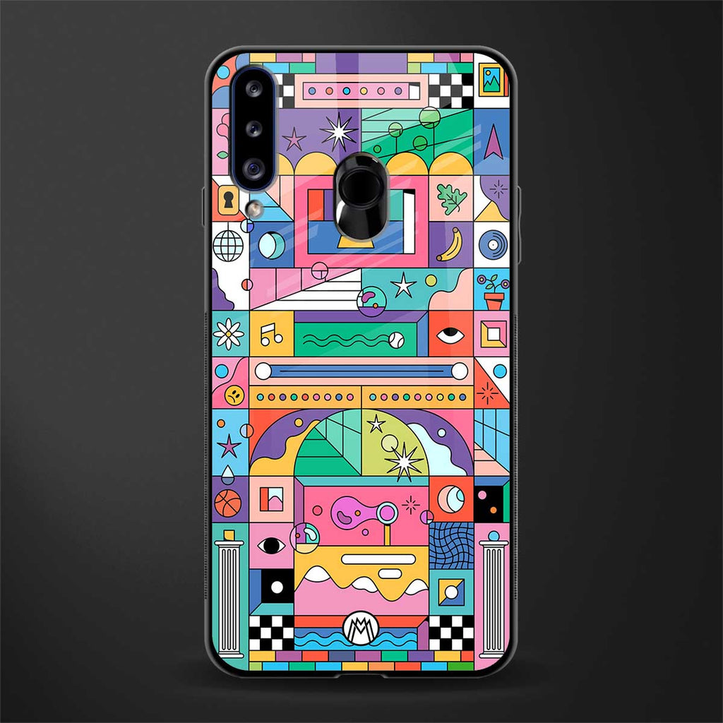 jamie's illustration glass case for samsung galaxy a20s image