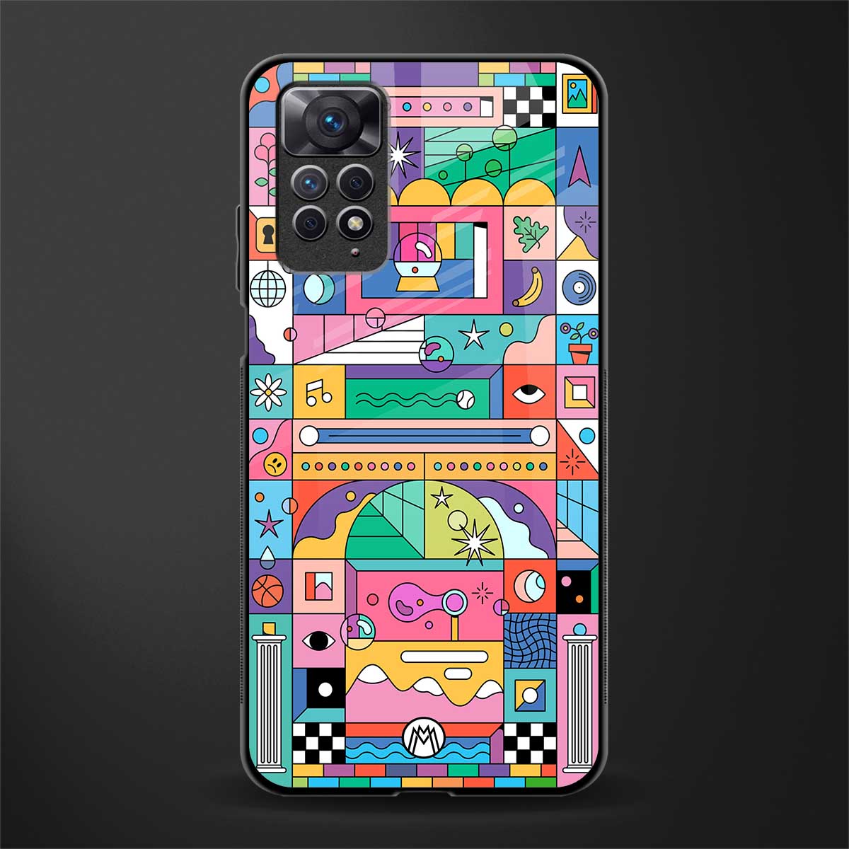 jamie's illustration glass case for redmi note 11 pro image