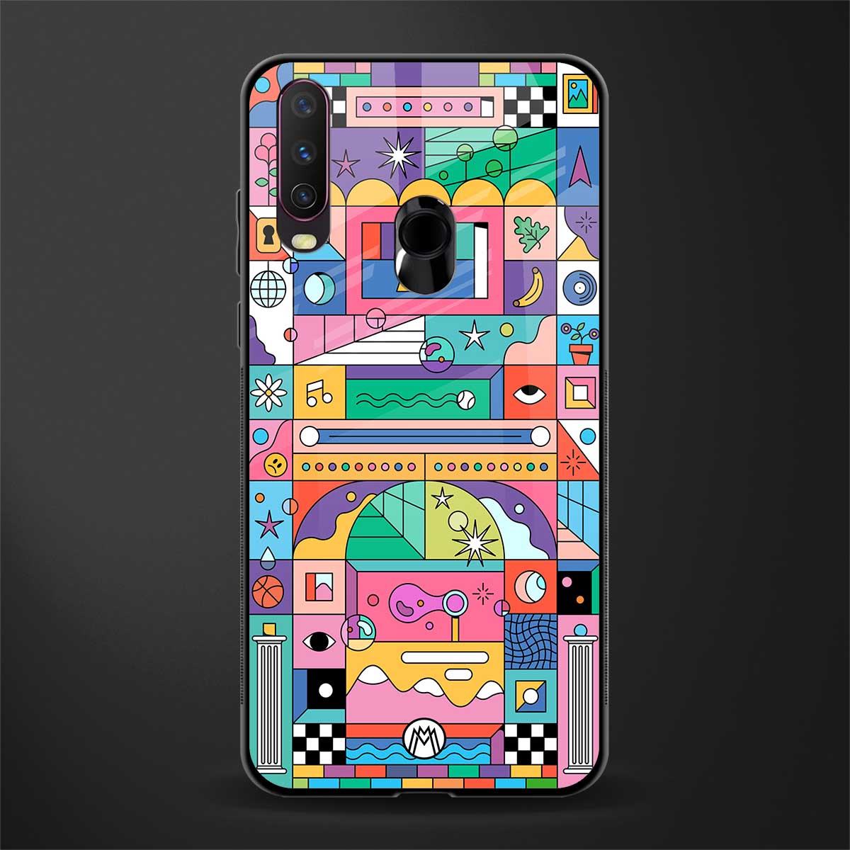 jamie's illustration glass case for vivo y17 image