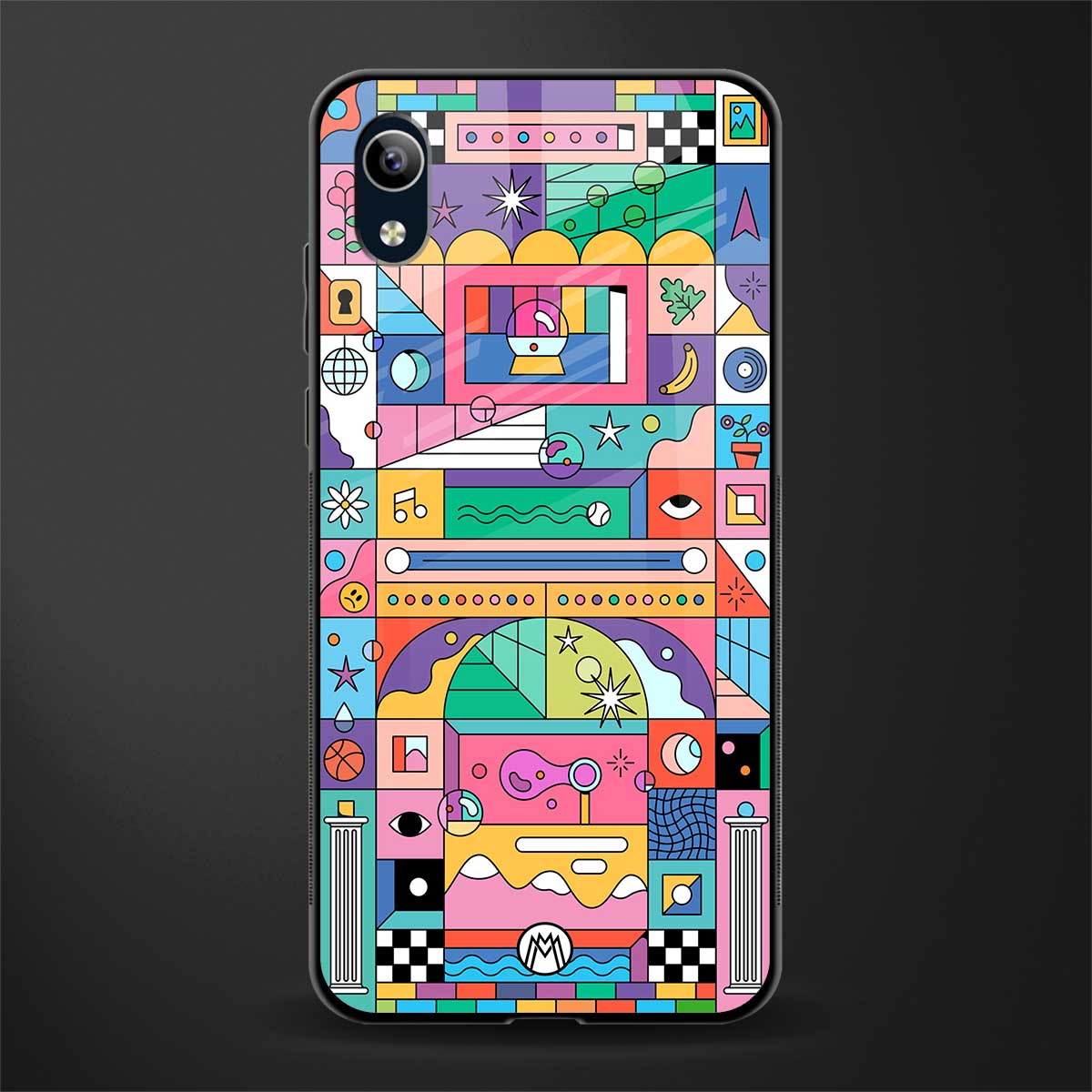 jamie's illustration glass case for vivo y1s without fingerprint image