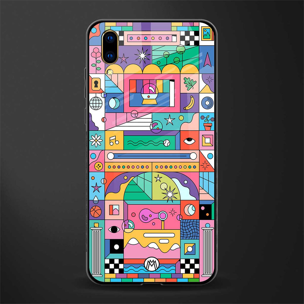 jamie's illustration glass case for vivo v11 pro image