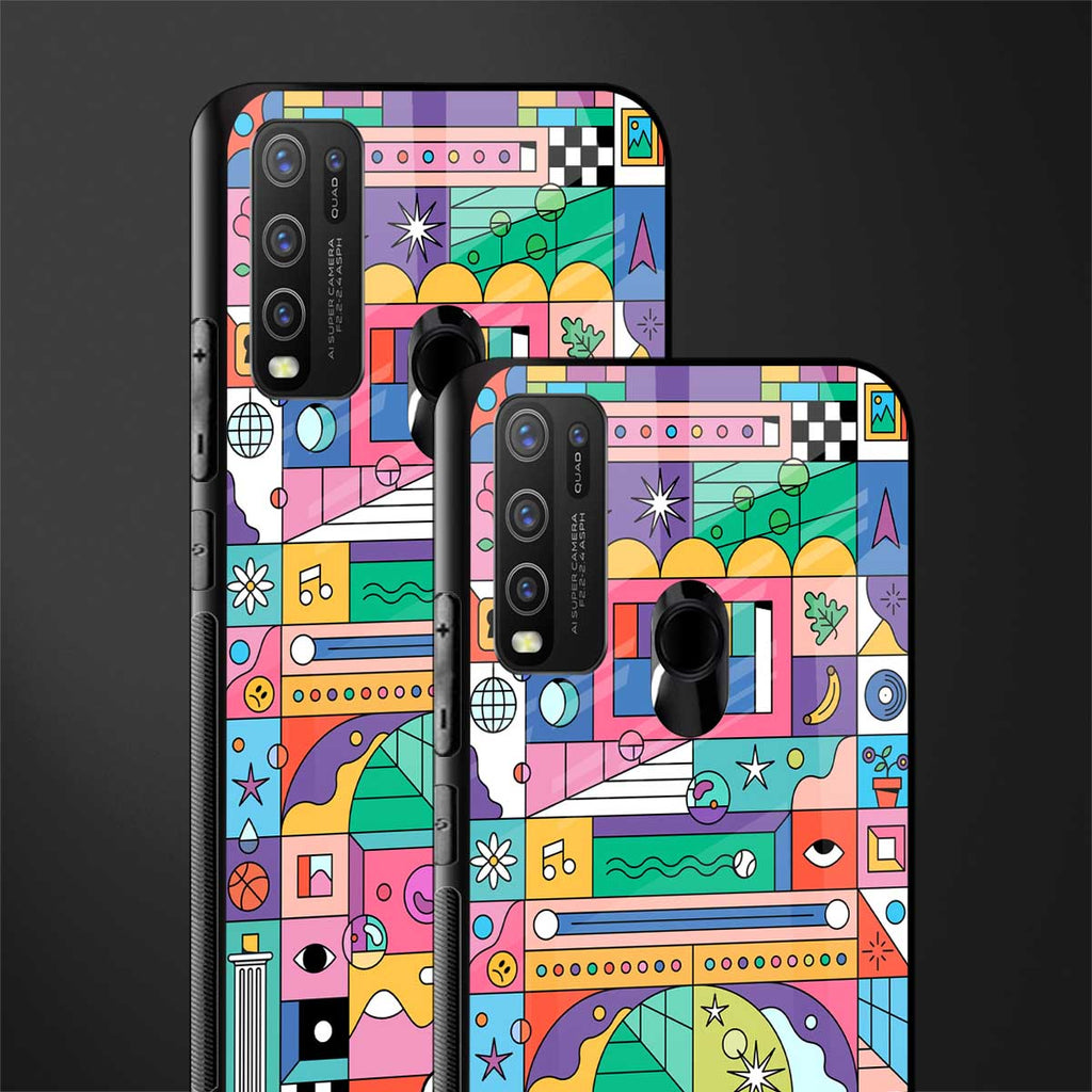 jamie's illustration glass case for vivo y50 image-2