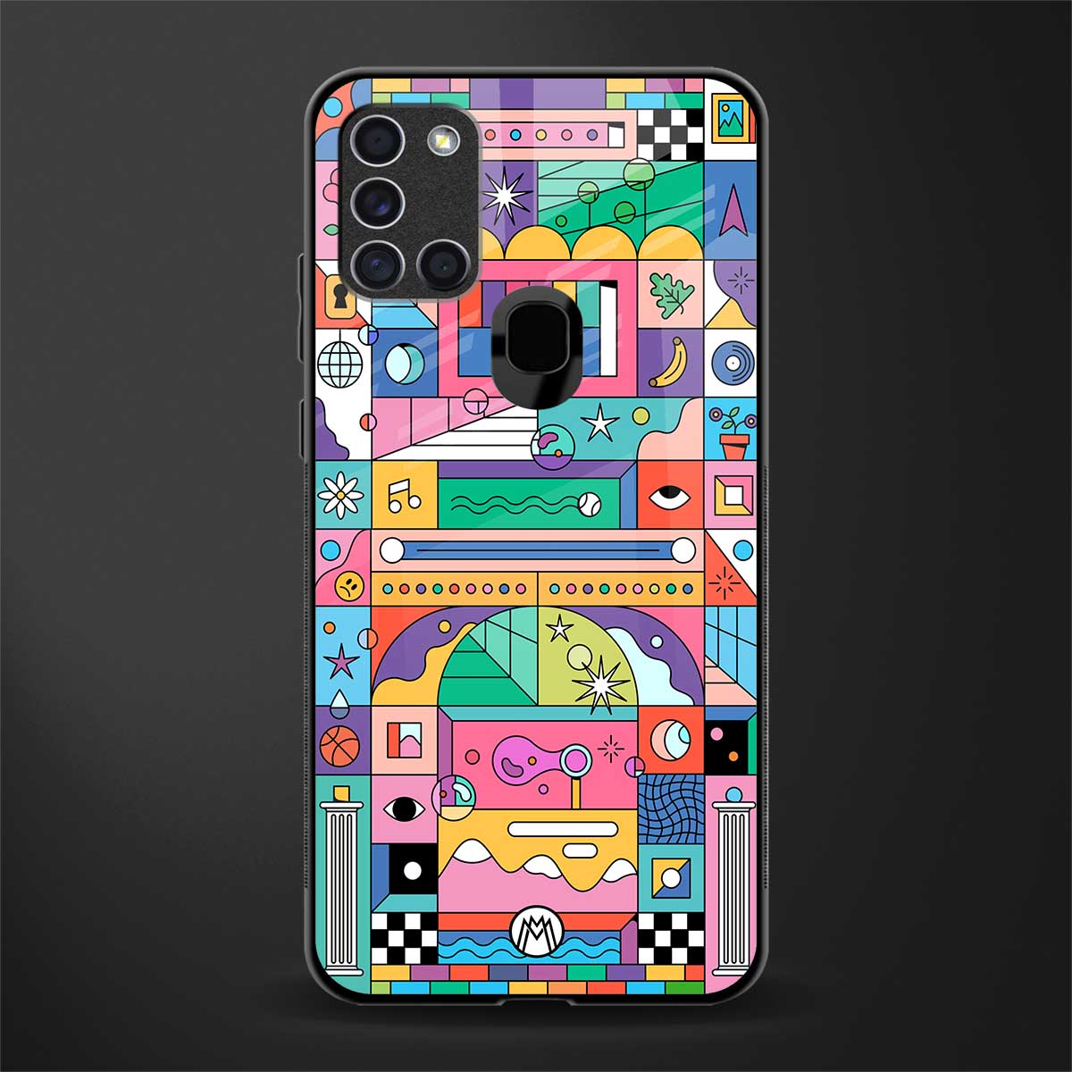 jamie's illustration glass case for samsung galaxy a21s image