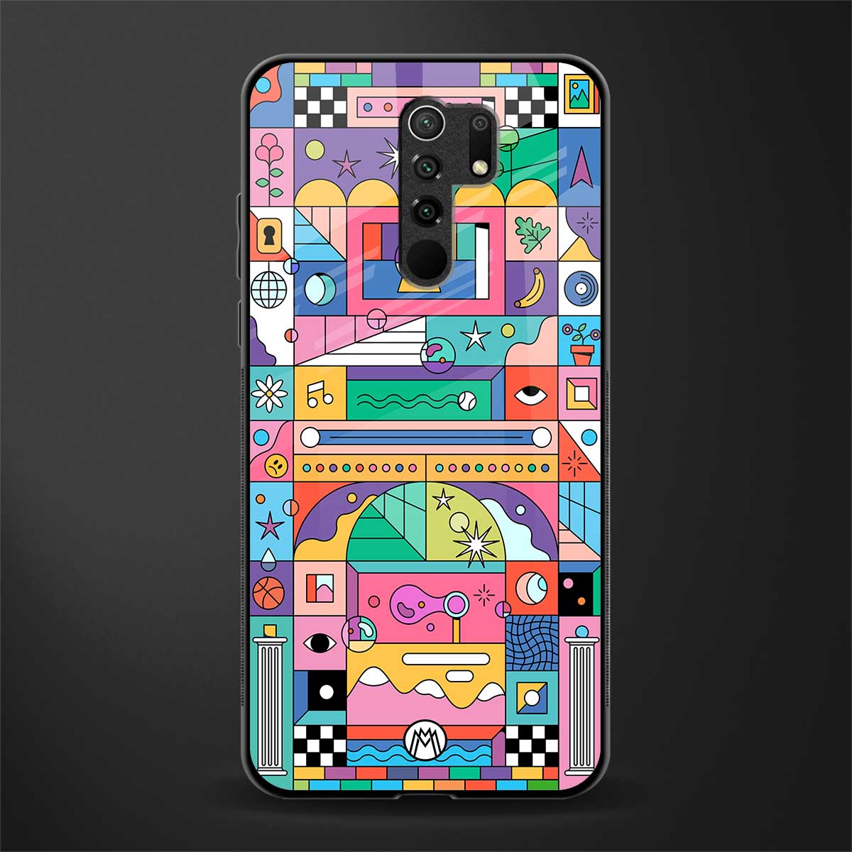 jamie's illustration glass case for redmi 9 prime image