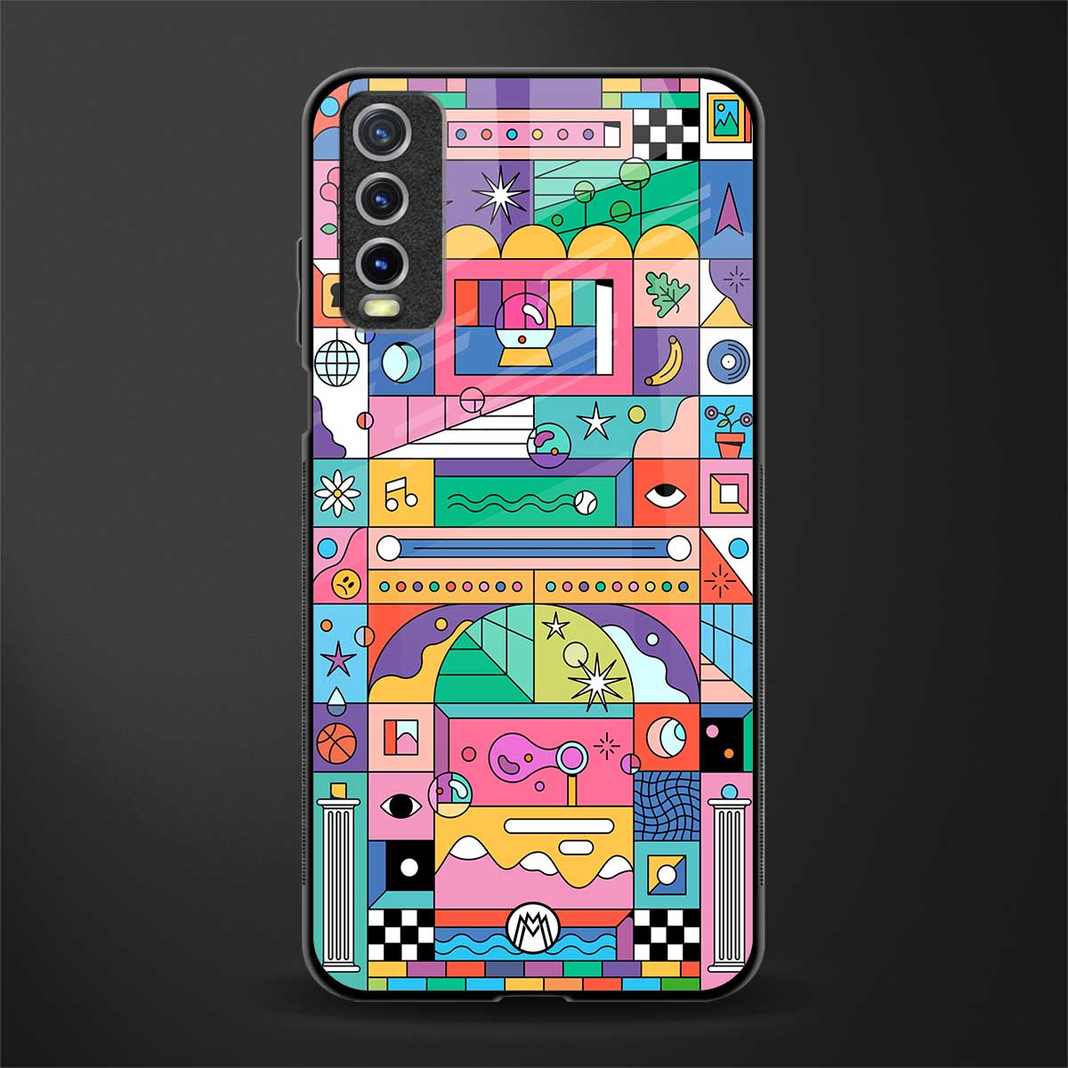 jamie's illustration glass case for vivo y20 image