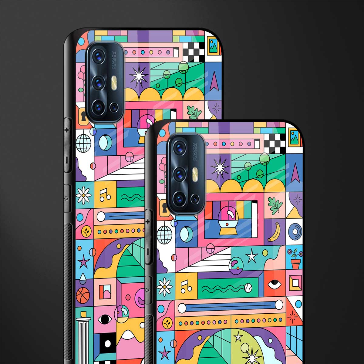 jamie's illustration glass case for vivo v17 image-2