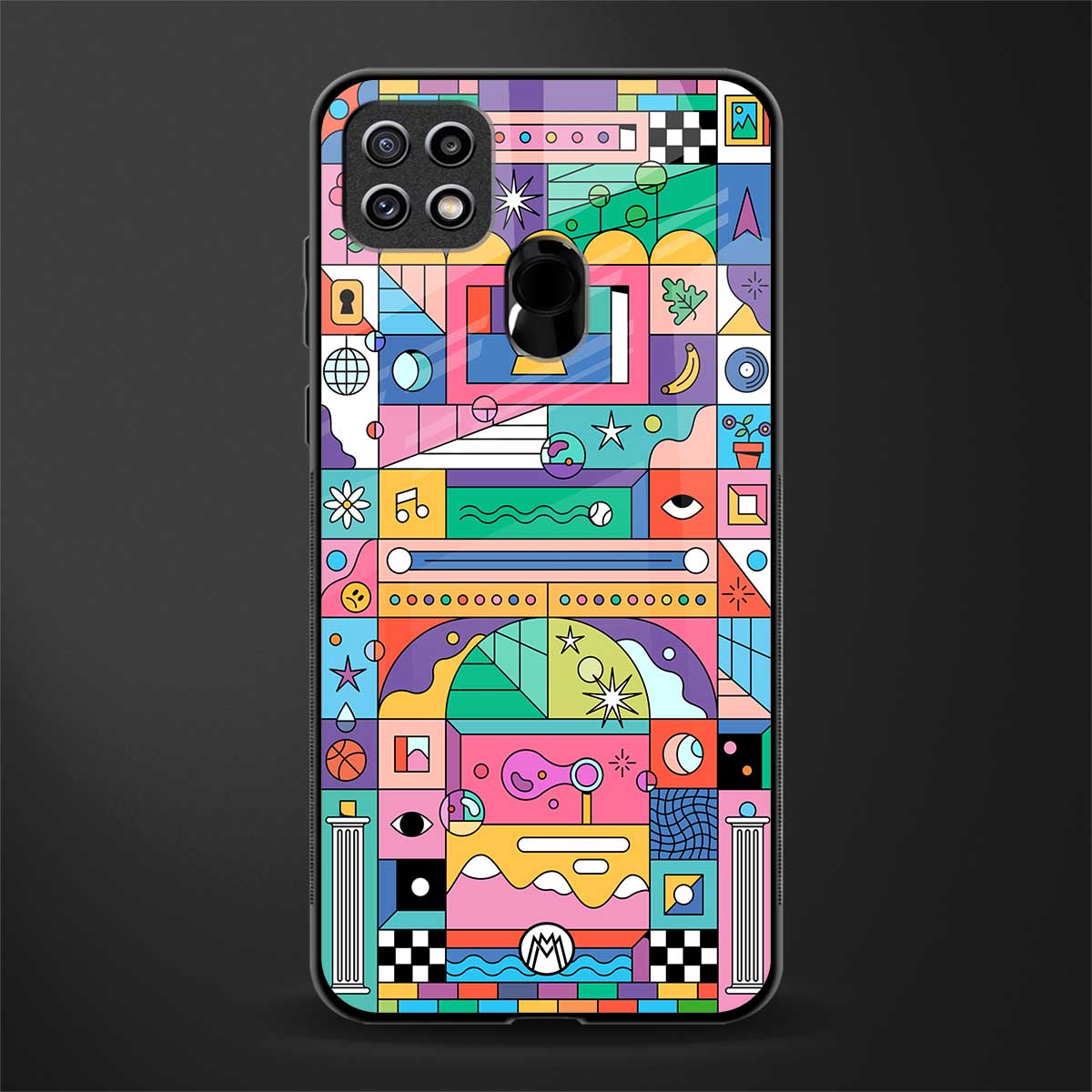 jamie's illustration glass case for oppo a15 image