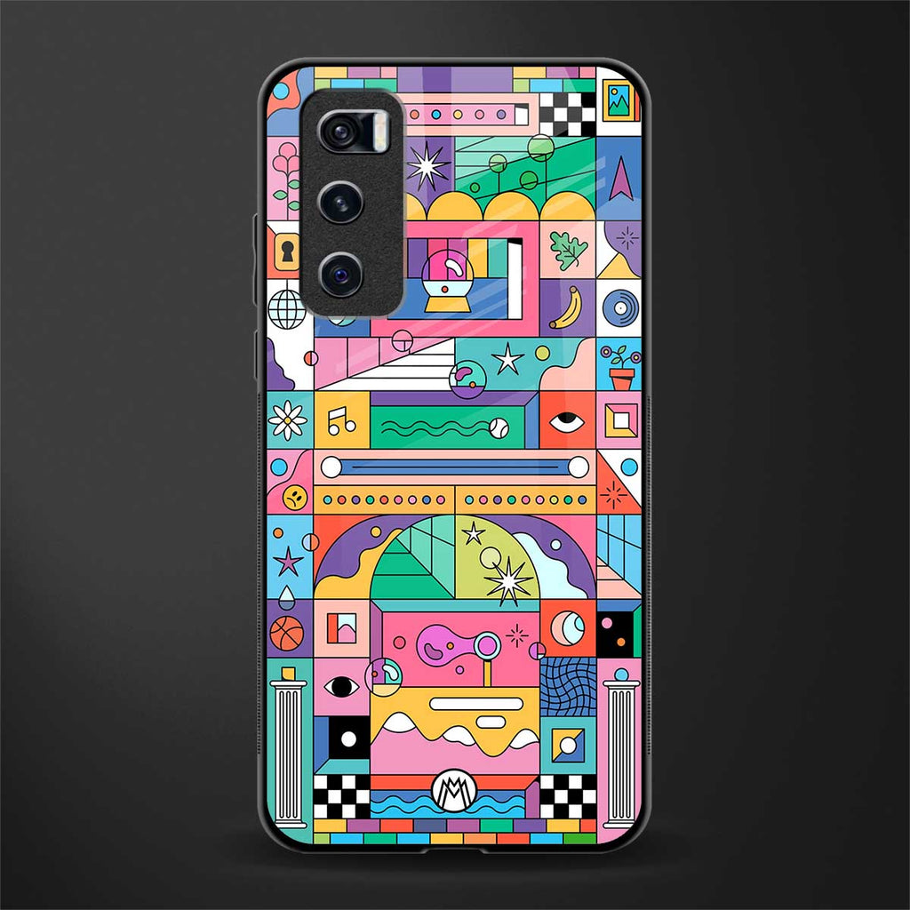 jamie's illustration glass case for vivo v20 se image