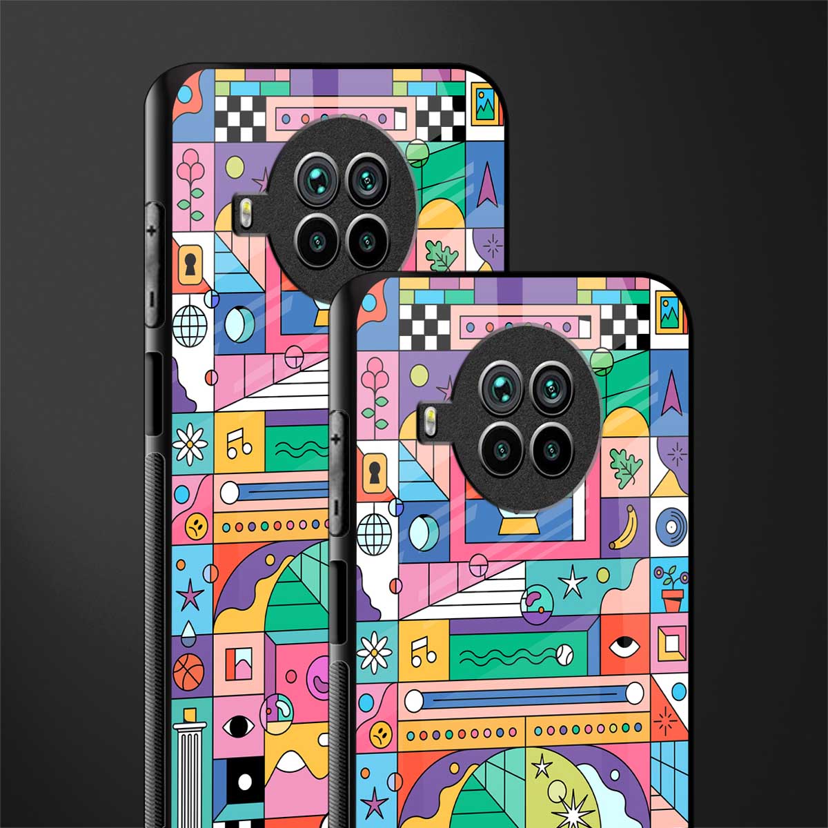 jamie's illustration glass case for mi 10i image-2