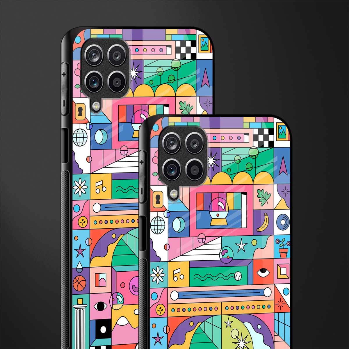 jamie's illustration glass case for samsung galaxy a12 image-2