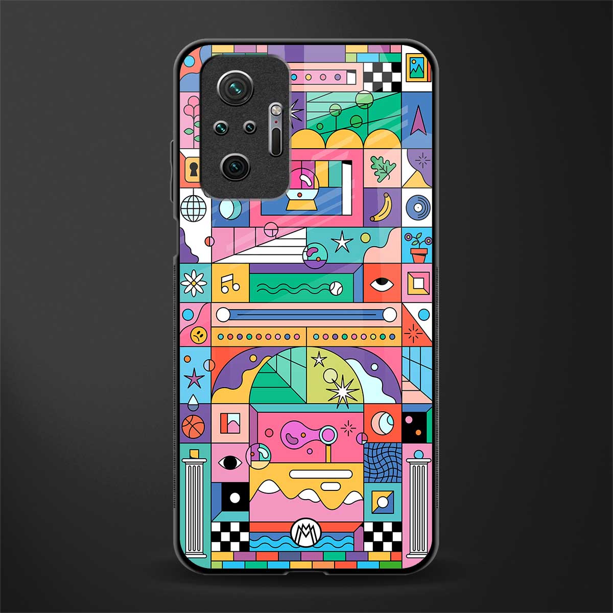 jamie's illustration glass case for redmi note 10 pro image