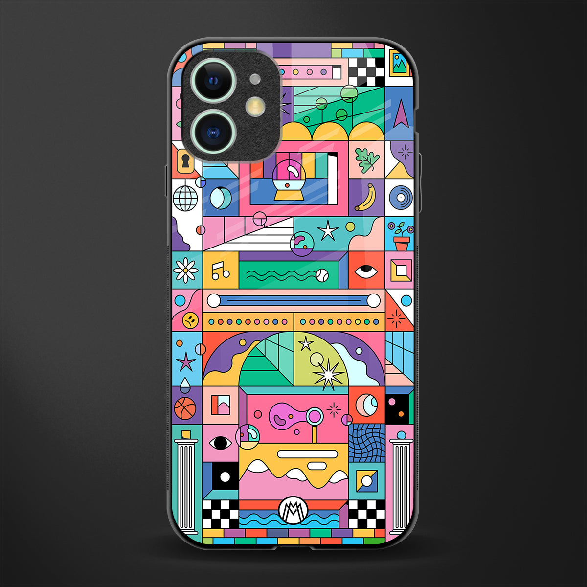 jamie's illustration glass case for iphone 12 mini image