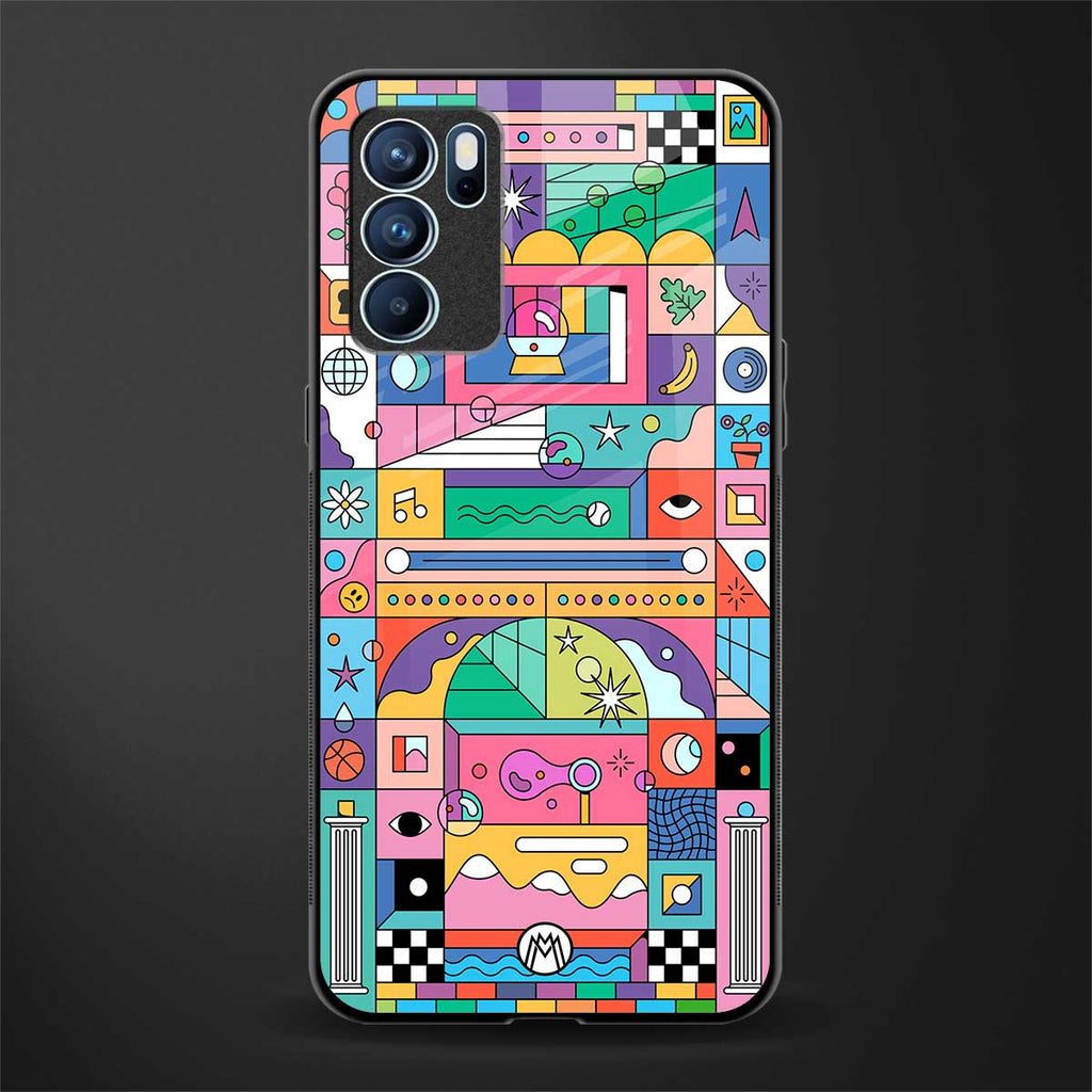jamie's illustration glass case for oppo reno6 pro 5g image