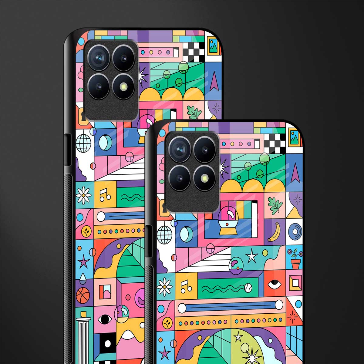 jamie's illustration glass case for realme narzo 50 image-2