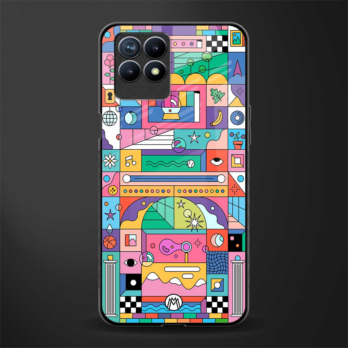 jamie's illustration glass case for realme 8i image