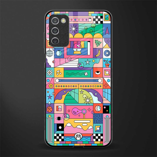jamie's illustration glass case for samsung galaxy a03s image