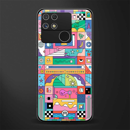 jamie's illustration back phone cover | glass case for realme narzo 50a