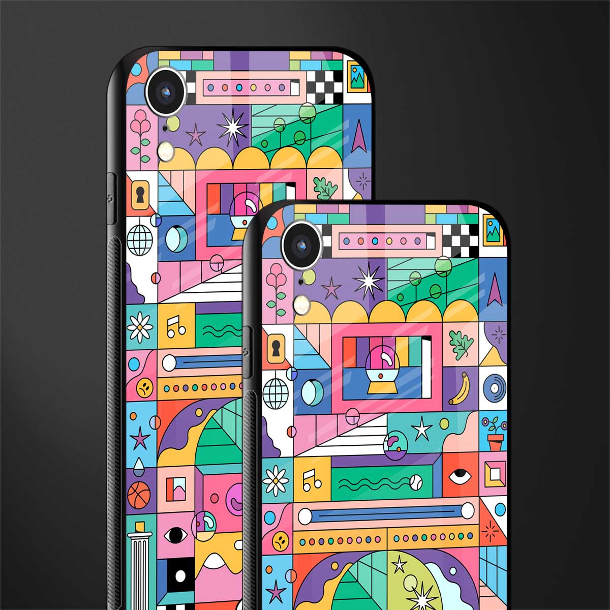 jamie's illustration glass case for iphone xr image-2