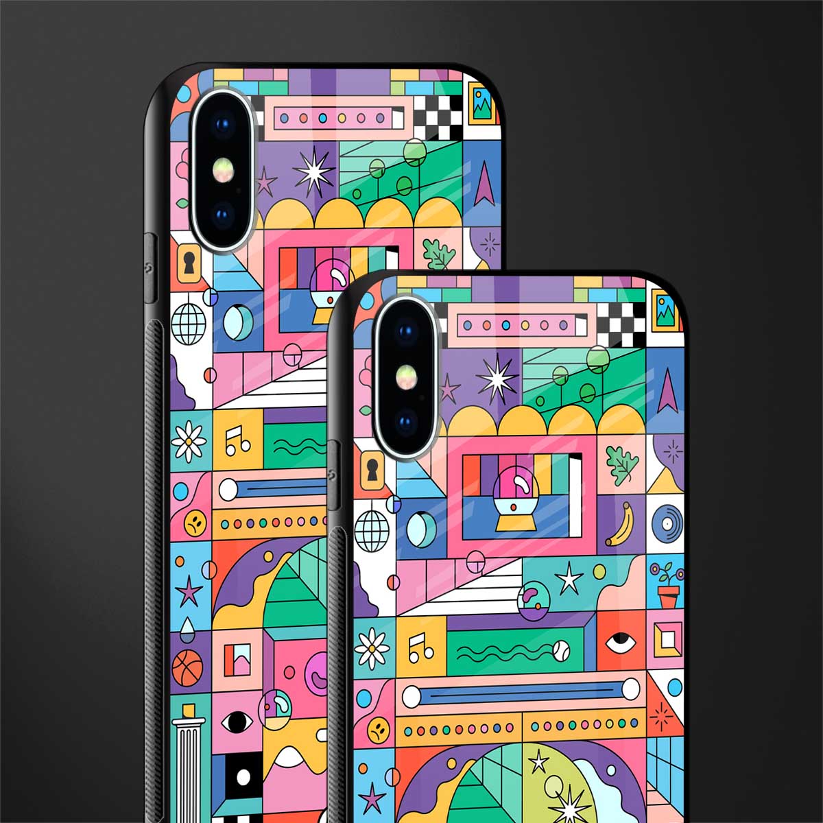 jamie's illustration glass case for iphone xs image-2