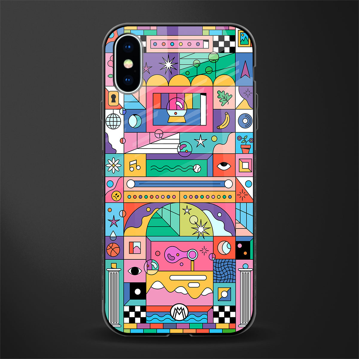 jamie's illustration glass case for iphone xs image