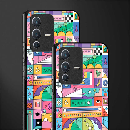 jamie's illustration glass case for vivo v23 5g image-2