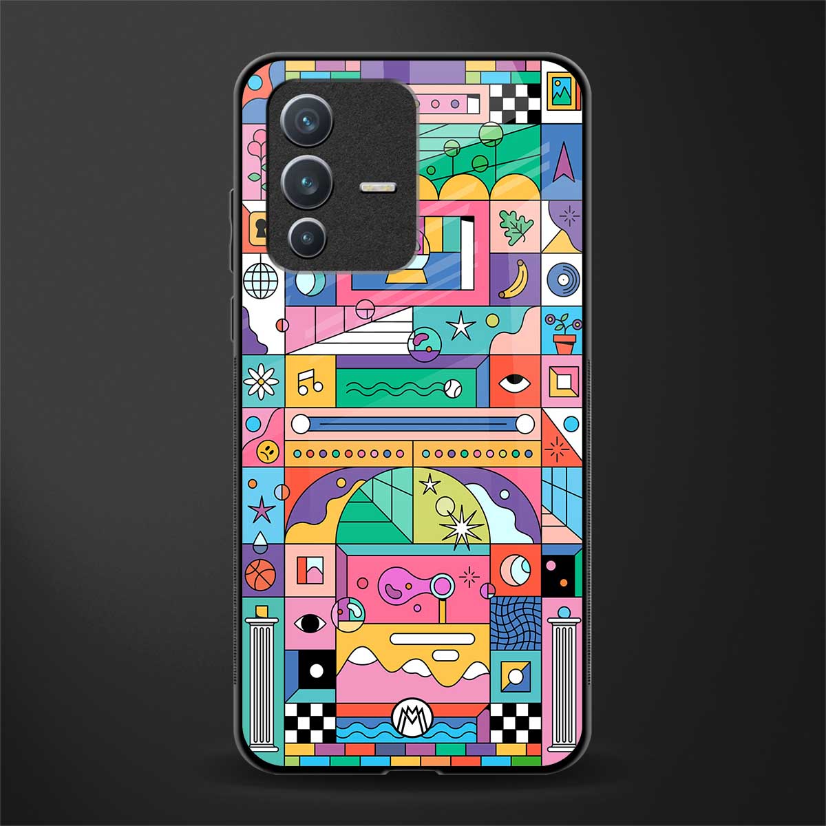 jamie's illustration glass case for vivo v23 5g image